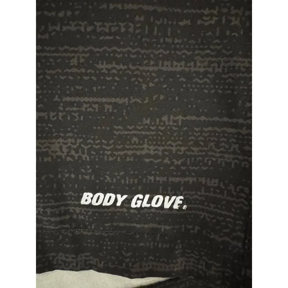 Body Glove Men’s Size XL Black/Gray 7.5 Inch Mesh Lined Swim Trunks